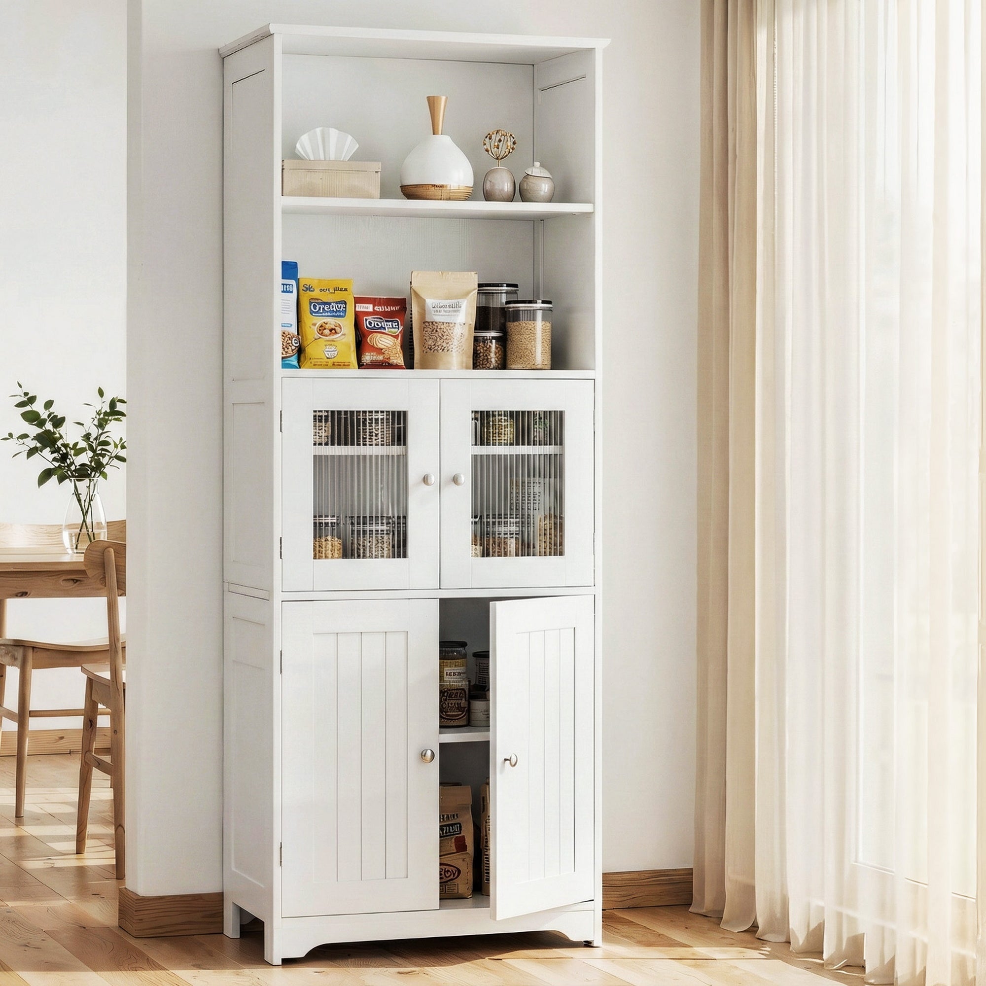 Buffet Sideboard Cabinet Pantry Kitchen Bathroom Storage Cupboard 160cm - Furniture > Dining > Buffets & Sideboards - Rivercity House & Home Co. (ABN 18 642 972 209) - Affordable Modern Furniture Australia