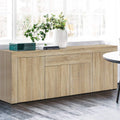 Buffet Sideboard Cabinet Storage 4 Doors Cupboard Hall Wood Hallway Table
