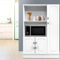 Buffet Sideboard Cabinet Storage Cupboard Doors White Kitchen Hallway