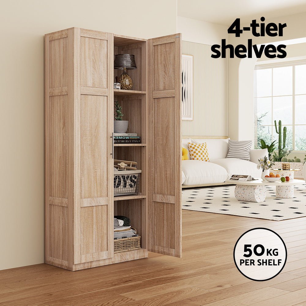 Buffet Sideboard Cupboard Cabinet Pantry Organiser Adjustable Shelves - Furniture > Dining > Buffets & Sideboards - Rivercity House & Home Co. (ABN 18 642 972 209) - Affordable Modern Furniture Australia