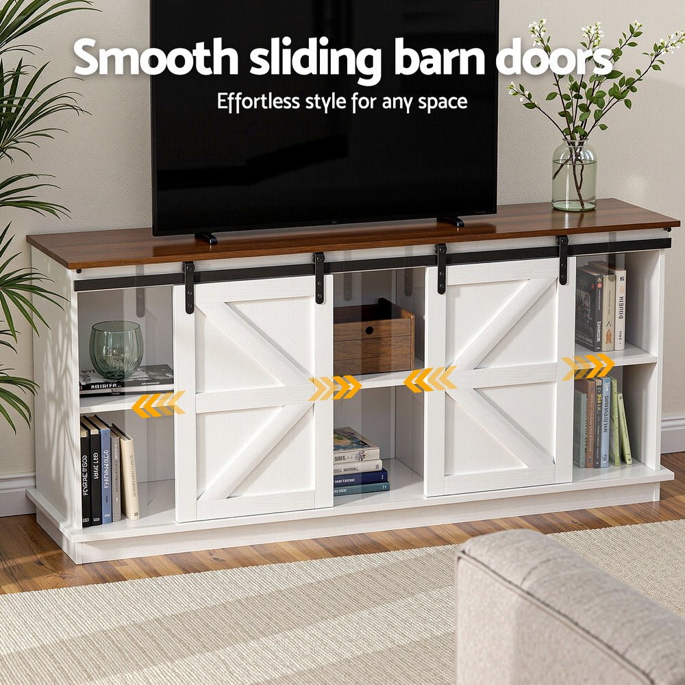 Buffet Sideboard Storage Cabinet Kitchen Cupboard Sliding Doors White - Furniture > Dining > Buffets & Sideboards - Rivercity House & Home Co. (ABN 18 642 972 209) - Affordable Modern Furniture Australia