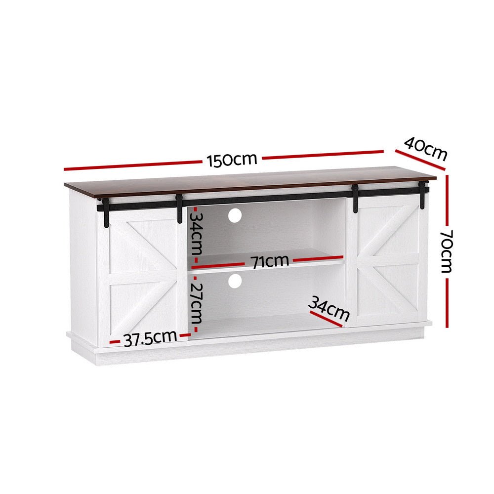 Buffet Sideboard Storage Cabinet Kitchen Cupboard Sliding Doors White - Furniture > Dining > Buffets & Sideboards - Rivercity House & Home Co. (ABN 18 642 972 209) - Affordable Modern Furniture Australia