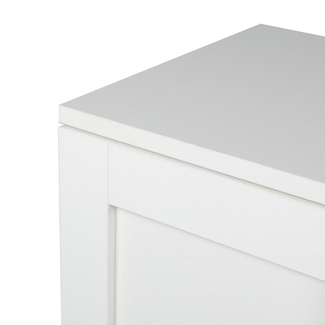 Buffet Sideboard Storage Cabinet with Adjustable Shelves - White - Rivercity House & Home Co. (ABN 18 642 972 209) - Affordable Modern Furniture Australia