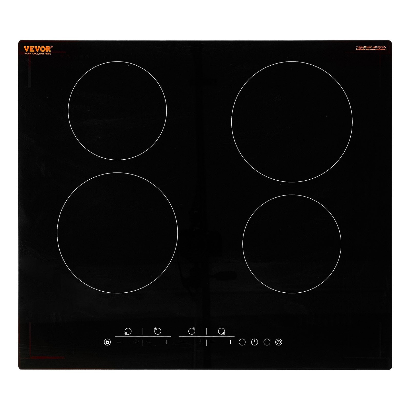 Built - in Electric Cooktop Radiant Ceramic Cooktop 4 Burners 23.2x20.5 inch - Appliances > Kitchen Appliances > Cooktops & Stoves - Rivercity House & Home Co. (ABN 18 642 972 209) - Affordable Modern Furniture Australia