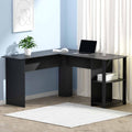 Bulimba L-Shape Corner Desk (Black)