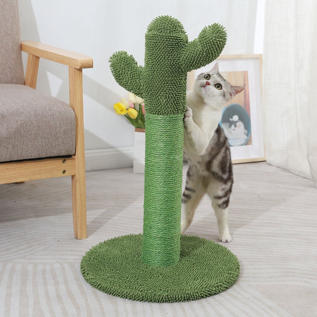 Cactus Cat Scratching Post Tree with Sisal Rope - Green - Rivercity House & Home Co. (ABN 18 642 972 209) - Affordable Modern Furniture Australia