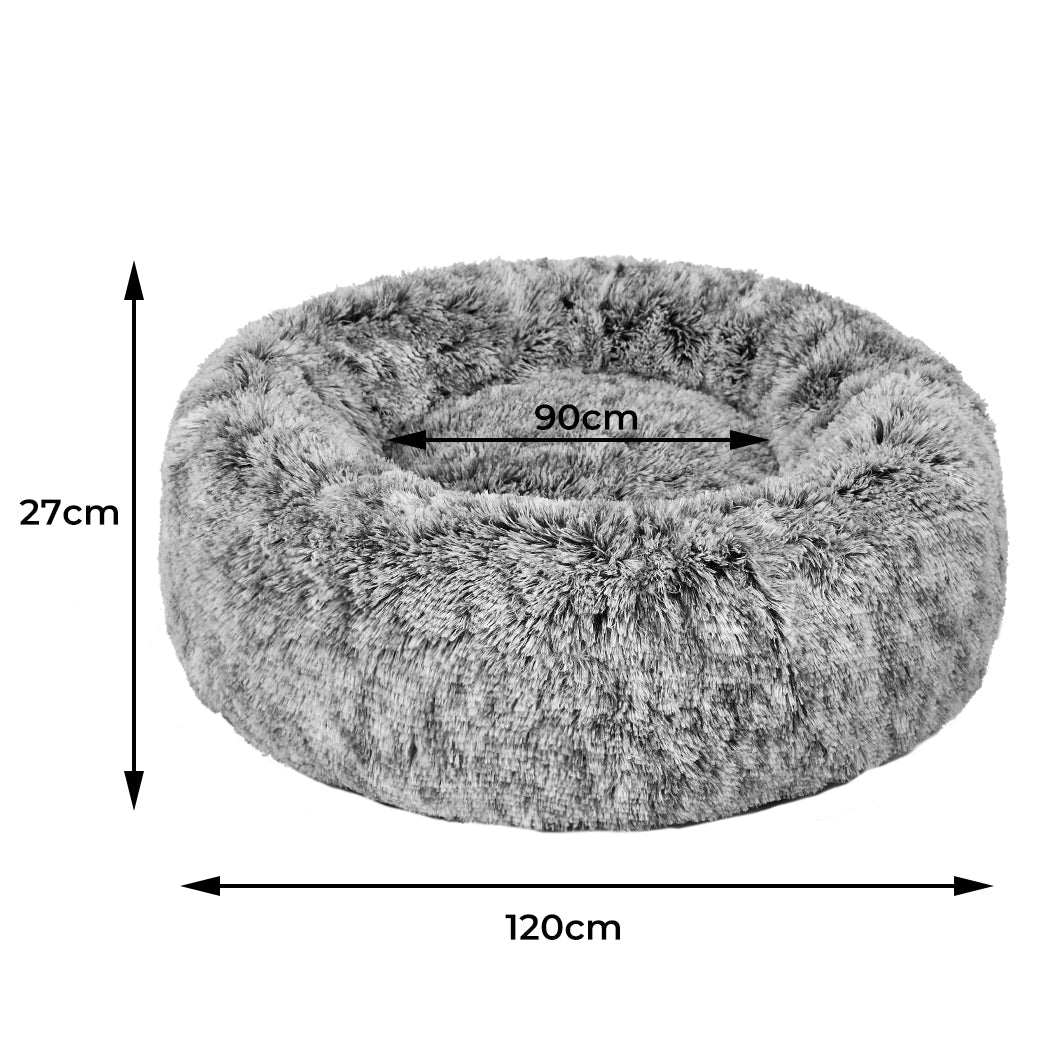 Calming Donut Pet Bed XXL for Cat and Dog - Charcoal - Rivercity House & Home Co. (ABN 18 642 972 209) - Affordable Modern Furniture Australia