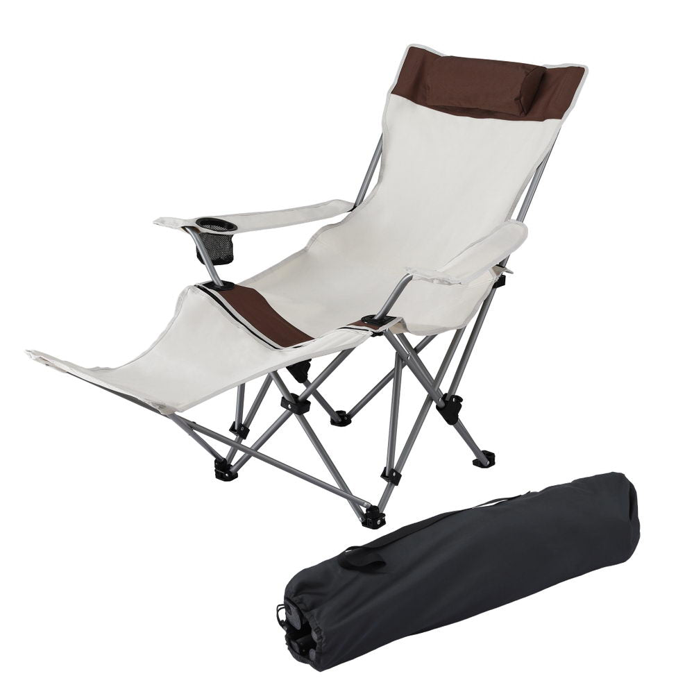 Camping Chair Reclining Adjustable Portable Outdoor Folding Lightweight - Outdoor Recreation > Camping > Camp Furniture - Rivercity House & Home Co. (ABN 18 642 972 209) - Affordable Modern Furniture Australia