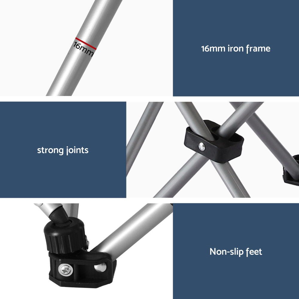 Camping Chair Reclining Adjustable Portable Outdoor Folding Lightweight - Outdoor Recreation > Camping > Camp Furniture - Rivercity House & Home Co. (ABN 18 642 972 209) - Affordable Modern Furniture Australia