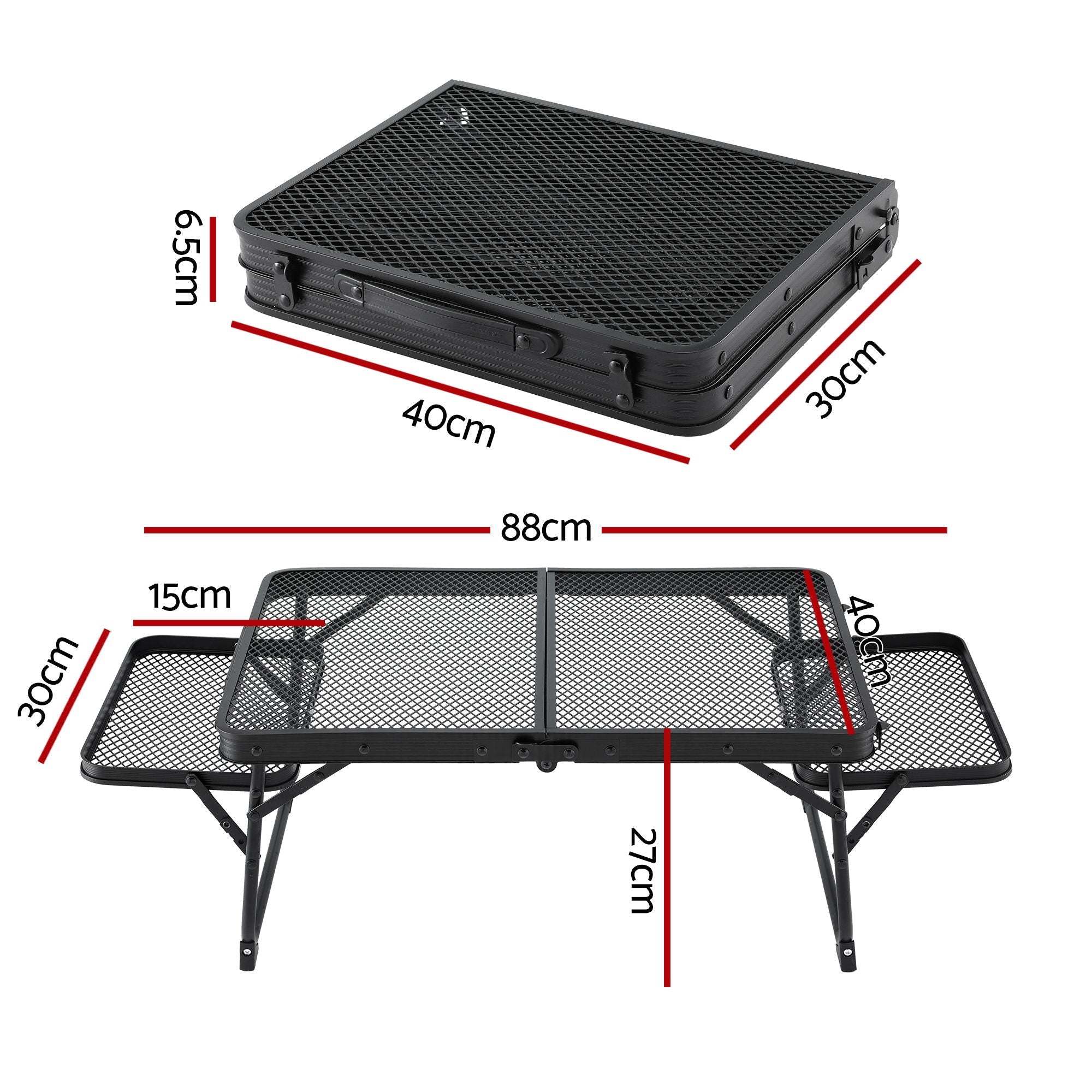 Camping Table Mesh Desktop Lightweight Portable Outdoor Folding Grill Desk - Outdoor Recreation > Camping > Camping Appliances - Rivercity House & Home Co. (ABN 18 642 972 209) - Affordable Modern Furniture Australia