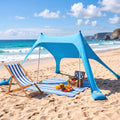 Camping Tent Beach Canopy Sun Shelter 334x440x160cm - Blue