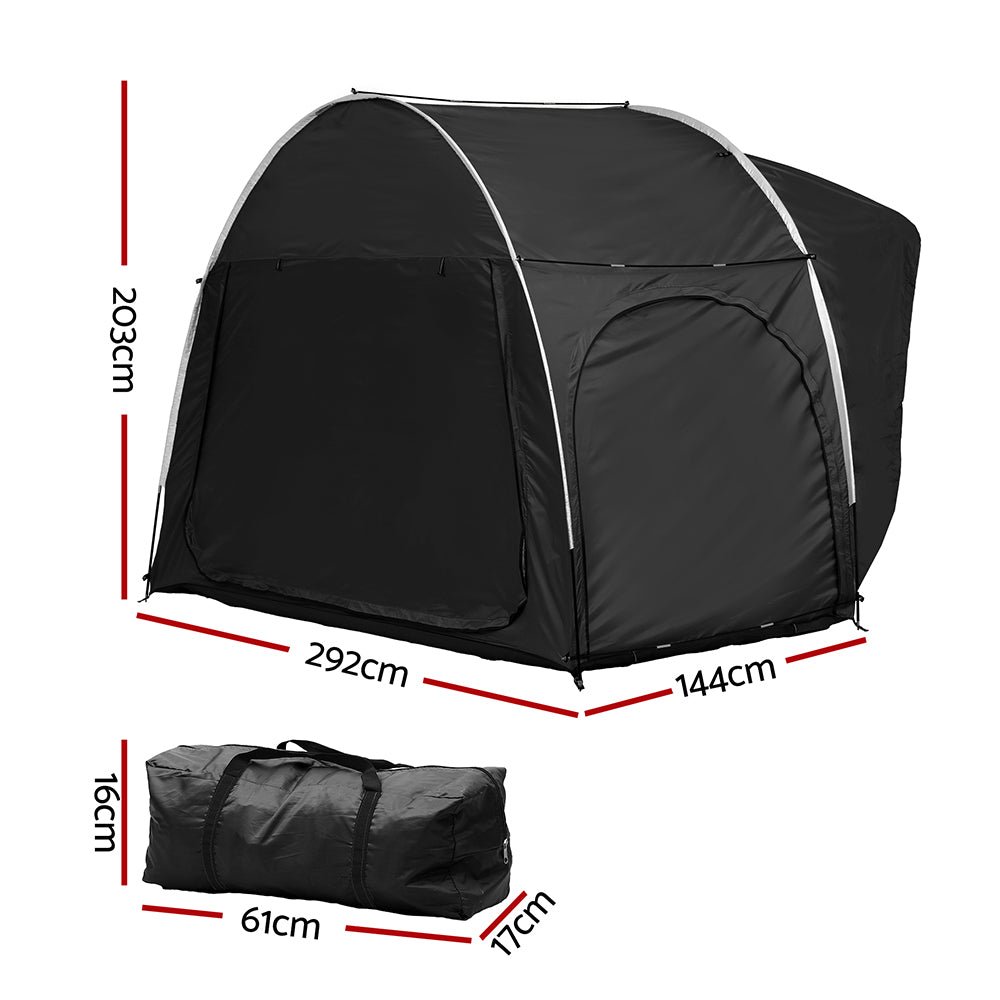 Camping Tent Car SUV Rear Hatchback Tents Canopy Portable Outdoor Family Black - Outdoor Recreation > Camping > Tents - Rivercity House & Home Co. (ABN 18 642 972 209) - Affordable Modern Furniture Australia