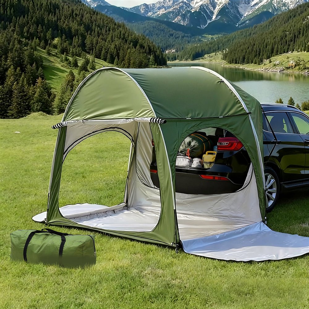 Camping Tent Car SUV Rear Hatchback Tents Canopy Portable Outdoor Family green - Outdoor Recreation > Camping > Tents - Rivercity House & Home Co. (ABN 18 642 972 209) - Affordable Modern Furniture Australia