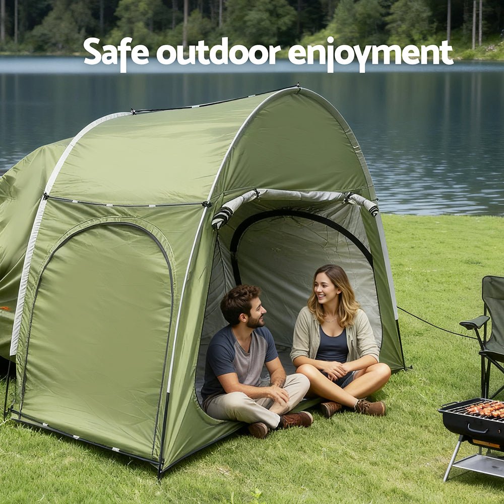 Camping Tent Car SUV Rear Hatchback Tents Canopy Portable Outdoor Family green - Outdoor Recreation > Camping > Tents - Rivercity House & Home Co. (ABN 18 642 972 209) - Affordable Modern Furniture Australia