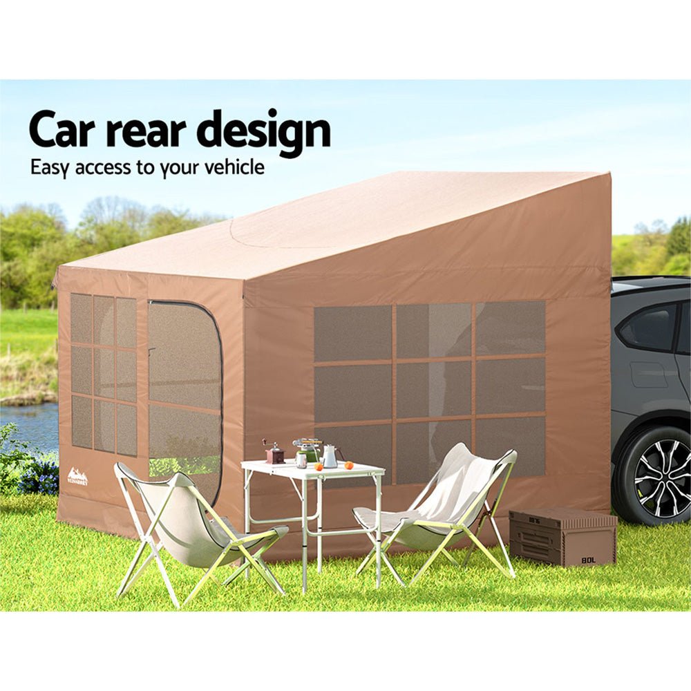 Camping Tent Car SUV Rear Side Canopy Portable Shelter Family Home 4WD - Outdoor Recreation > Camping > Caravan Accessories - Rivercity House & Home Co. (ABN 18 642 972 209) - Affordable Modern Furniture Australia