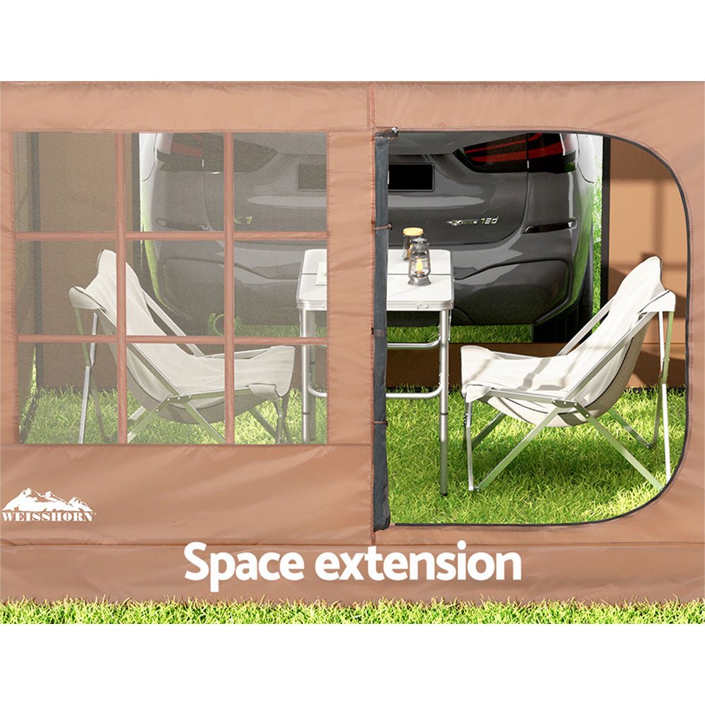 Camping Tent Car SUV Rear Side Canopy Portable Shelter Family Home 4WD - Outdoor Recreation > Camping > Caravan Accessories - Rivercity House & Home Co. (ABN 18 642 972 209) - Affordable Modern Furniture Australia