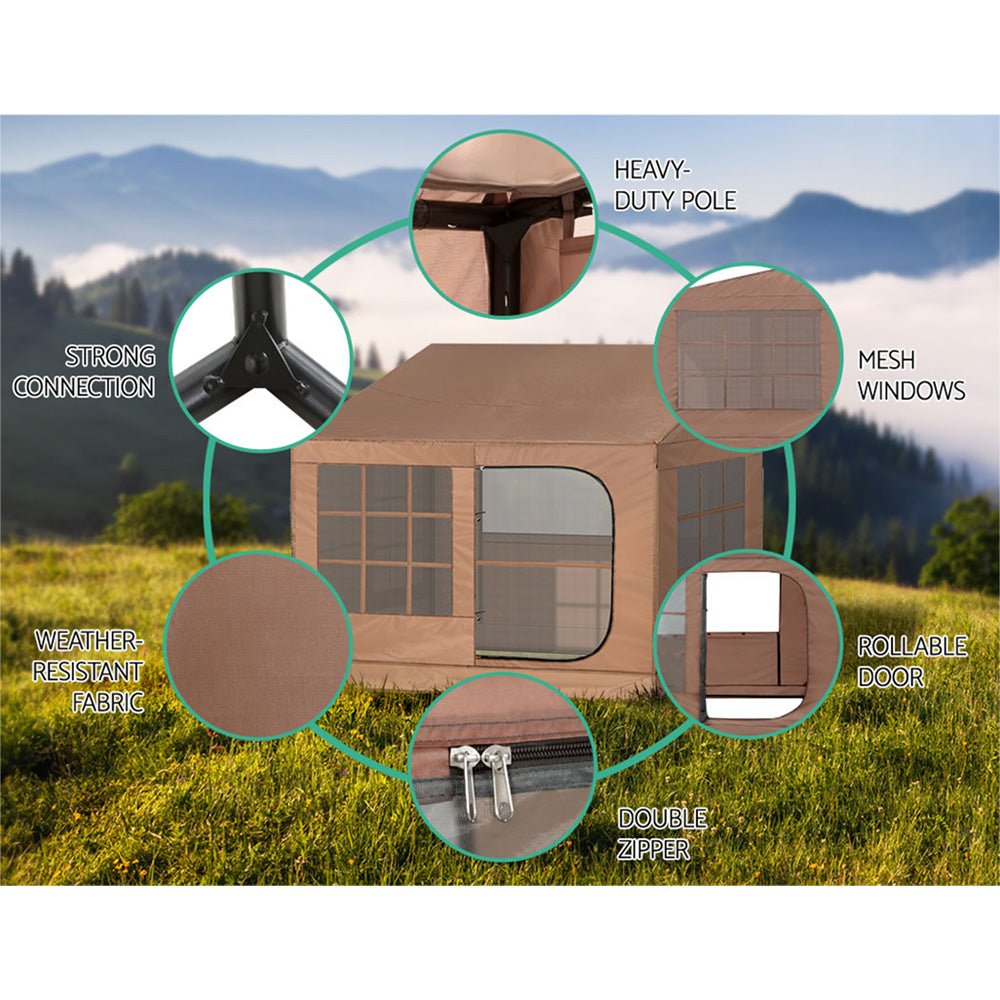 Camping Tent Car SUV Rear Side Canopy Portable Shelter Family Home 4WD - Outdoor Recreation > Camping > Caravan Accessories - Rivercity House & Home Co. (ABN 18 642 972 209) - Affordable Modern Furniture Australia