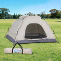 Instant Pop Up Camping Tent 2-3 Person Outdoor Hiking - Beige