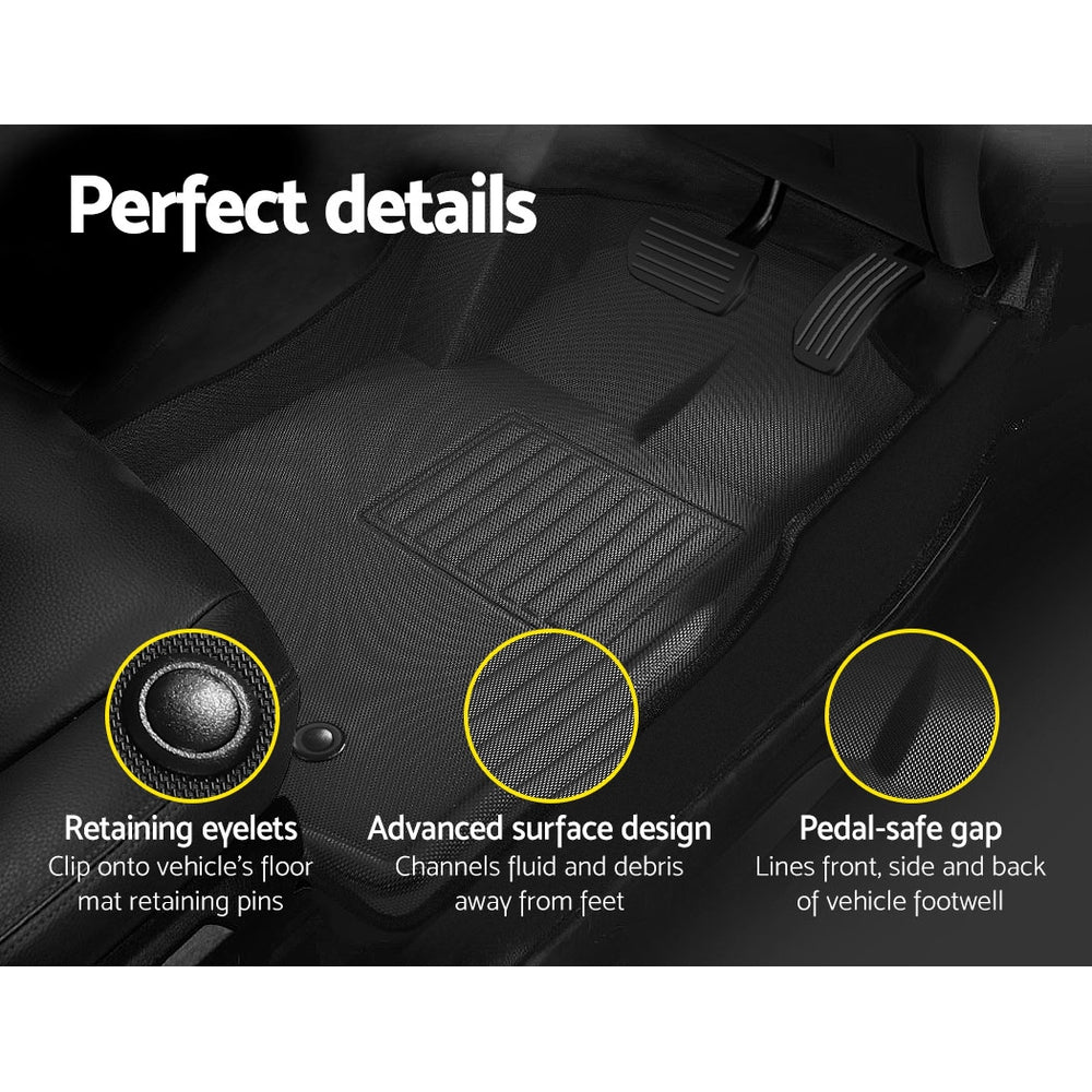 Car Floor Mats Rubber Compatible for Mazda BT50 Dual Crew Cab - Auto Accessories > Auto Accessories Others > Automotive Decor - Rivercity House & Home Co. (ABN 18 642 972 209) - Affordable Modern Furniture Australia