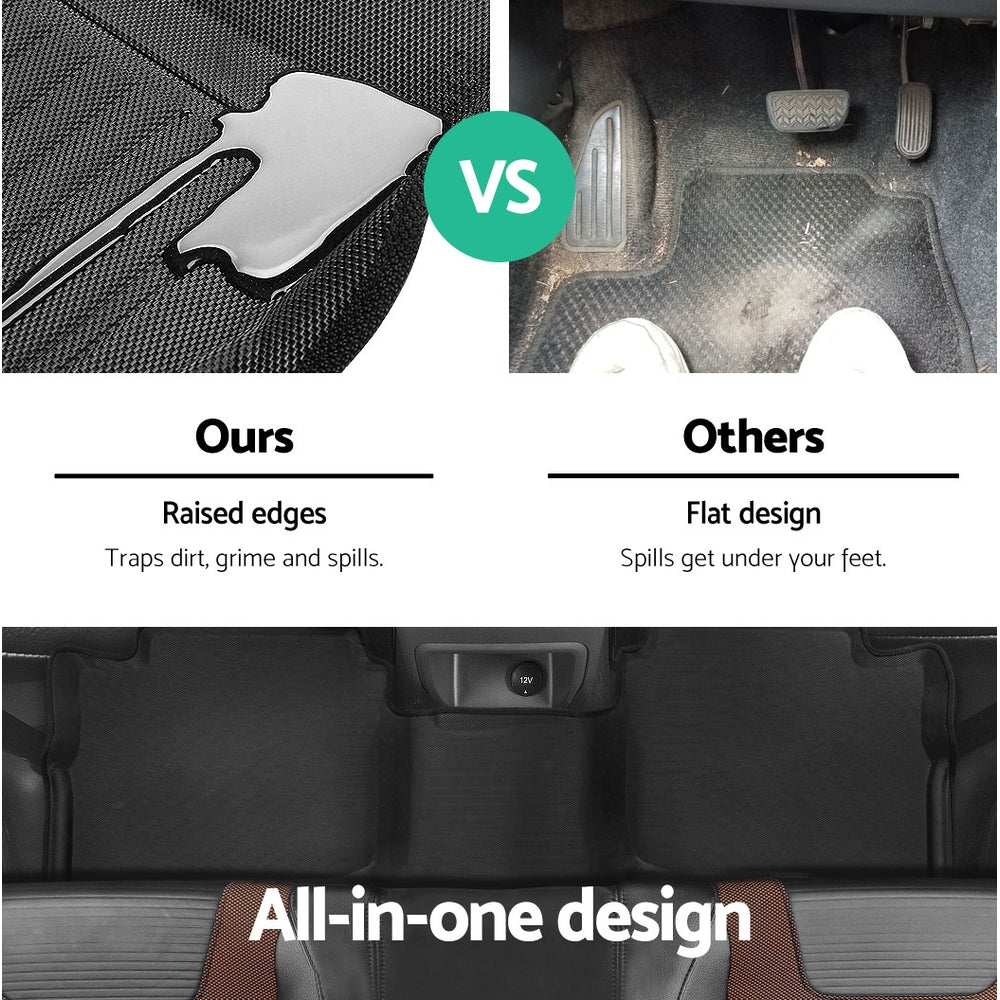 Car Floor Mats Rubber Compatible for Mazda BT50 Dual Crew Cab - Auto Accessories > Auto Accessories Others > Automotive Decor - Rivercity House & Home Co. (ABN 18 642 972 209) - Affordable Modern Furniture Australia