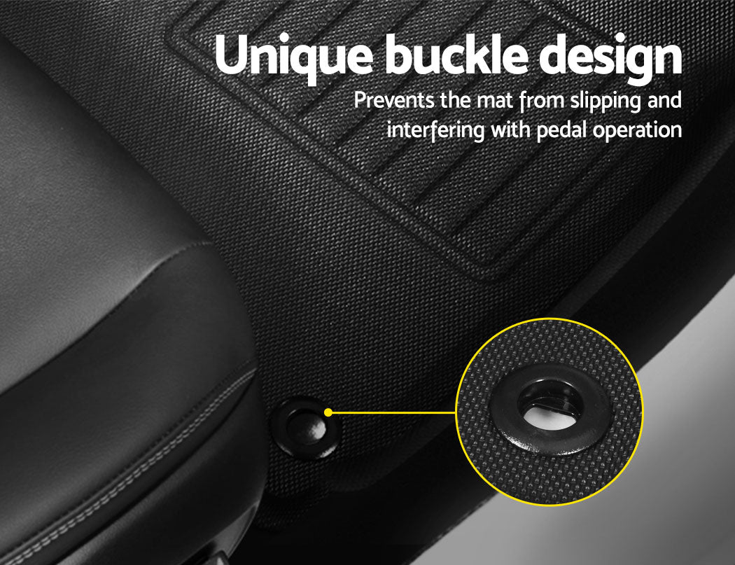 Car Rubber Floor Mats Compatible For Toyota Hilux Dual Cab 2015 - 2022 - Auto Accessories > Auto Accessories Others > Automotive Decor - Rivercity House & Home Co. (ABN 18 642 972 209) - Affordable Modern Furniture Australia