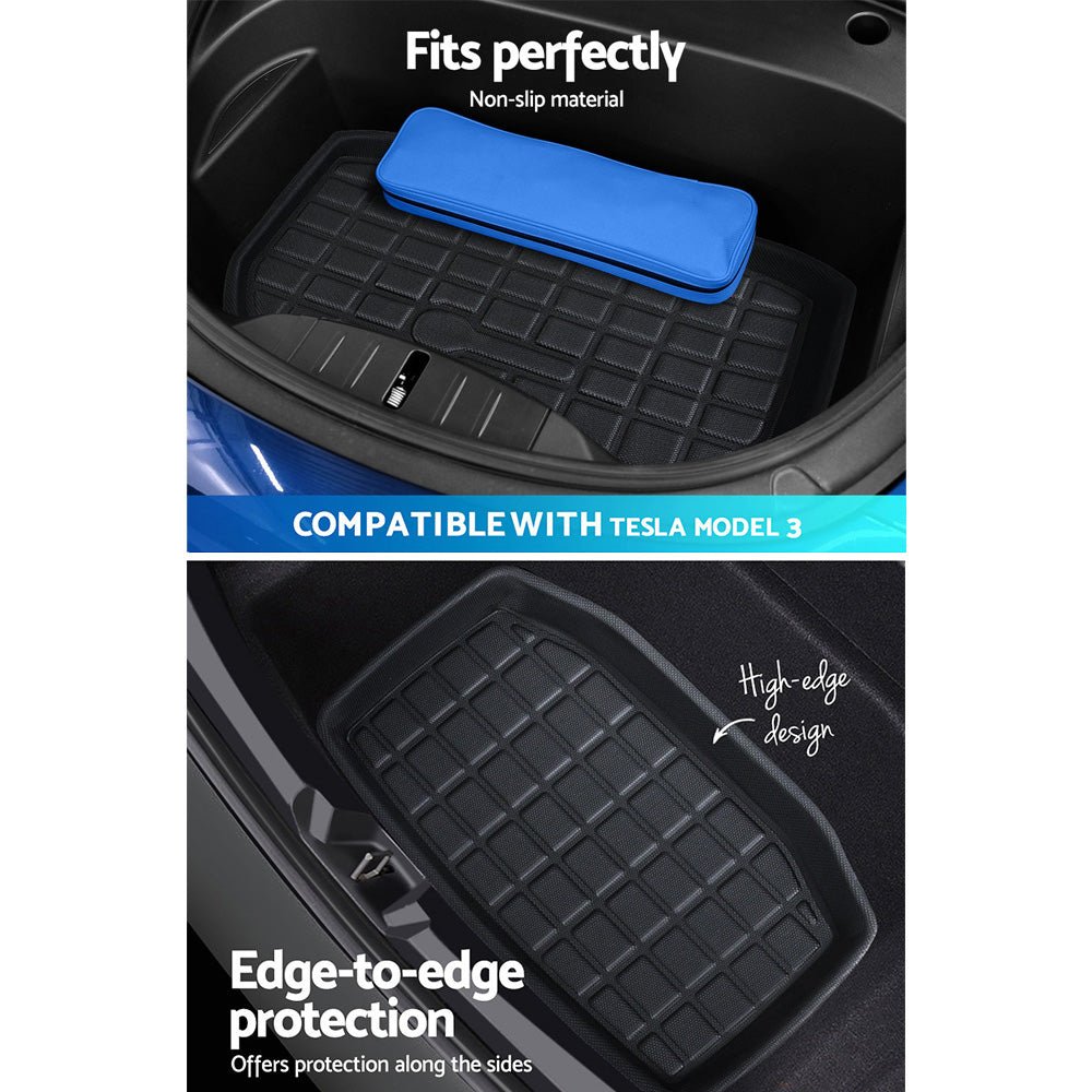 Car Rubber Floor Mats for Tesla Model 3 Trunk Toolbox Cargo Mat Carpet - Auto Accessories > Auto Accessories Others > Automotive Decor - Rivercity House & Home Co. (ABN 18 642 972 209) - Affordable Modern Furniture Australia