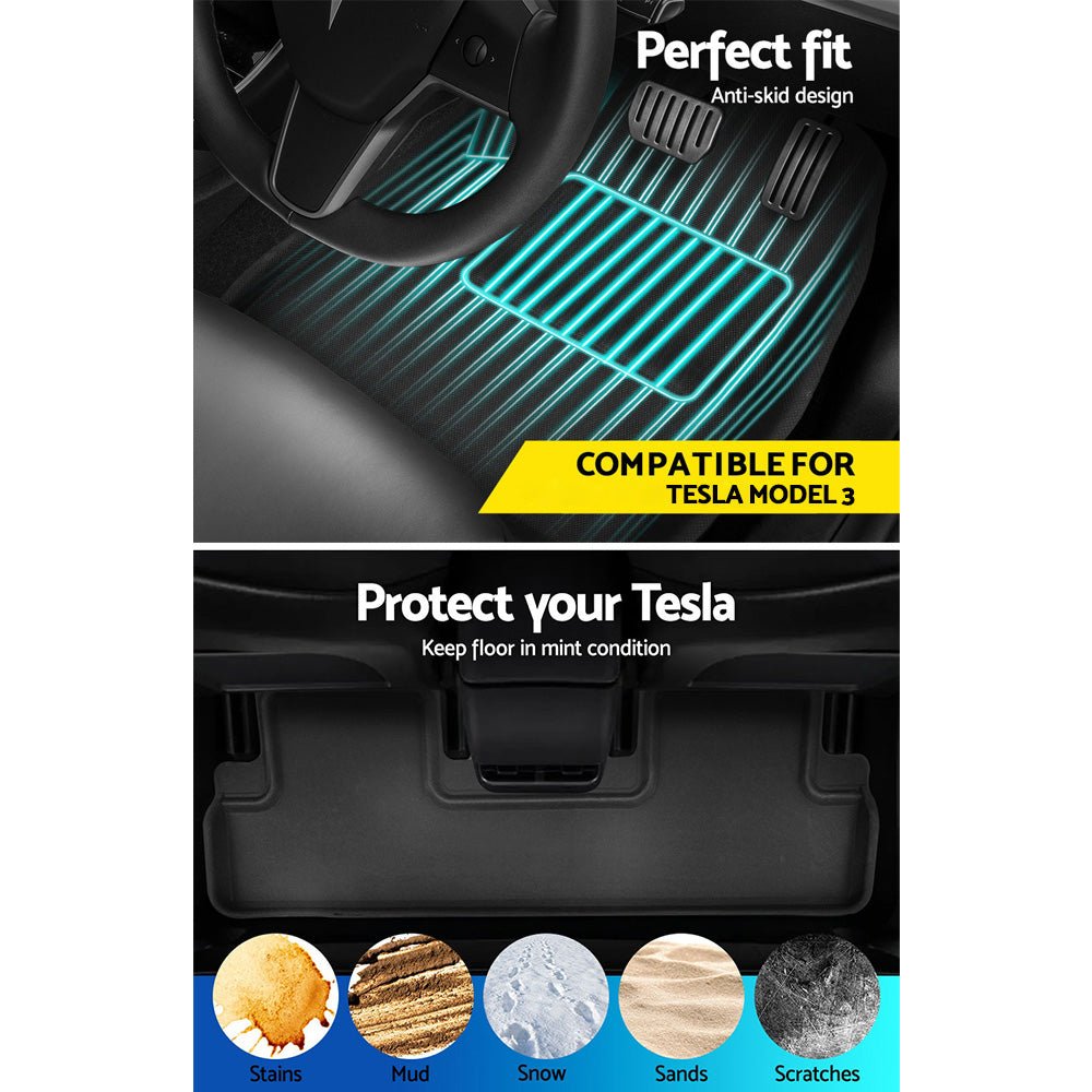 Car Rubber Floor Mats for Tesla Model 3 Trunk Toolbox Cargo Mat Carpet - Auto Accessories > Auto Accessories Others > Automotive Decor - Rivercity House & Home Co. (ABN 18 642 972 209) - Affordable Modern Furniture Australia
