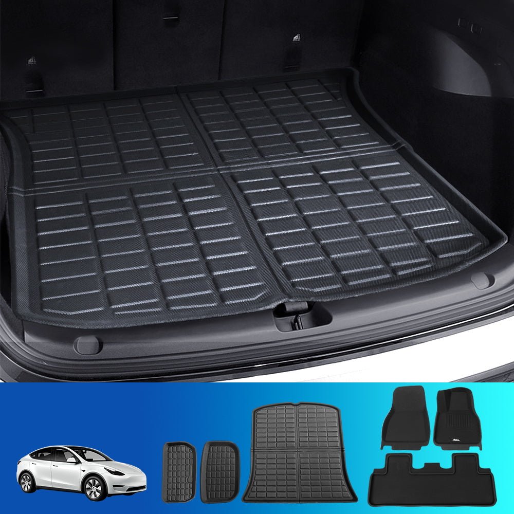 Car Rubber Floor Trunk Toolbox Cargo Mats for Tesla Model Y 2021 - 2023 - Auto Accessories > Auto Accessories Others > Automotive Decor - Rivercity House & Home Co. (ABN 18 642 972 209) - Affordable Modern Furniture Australia