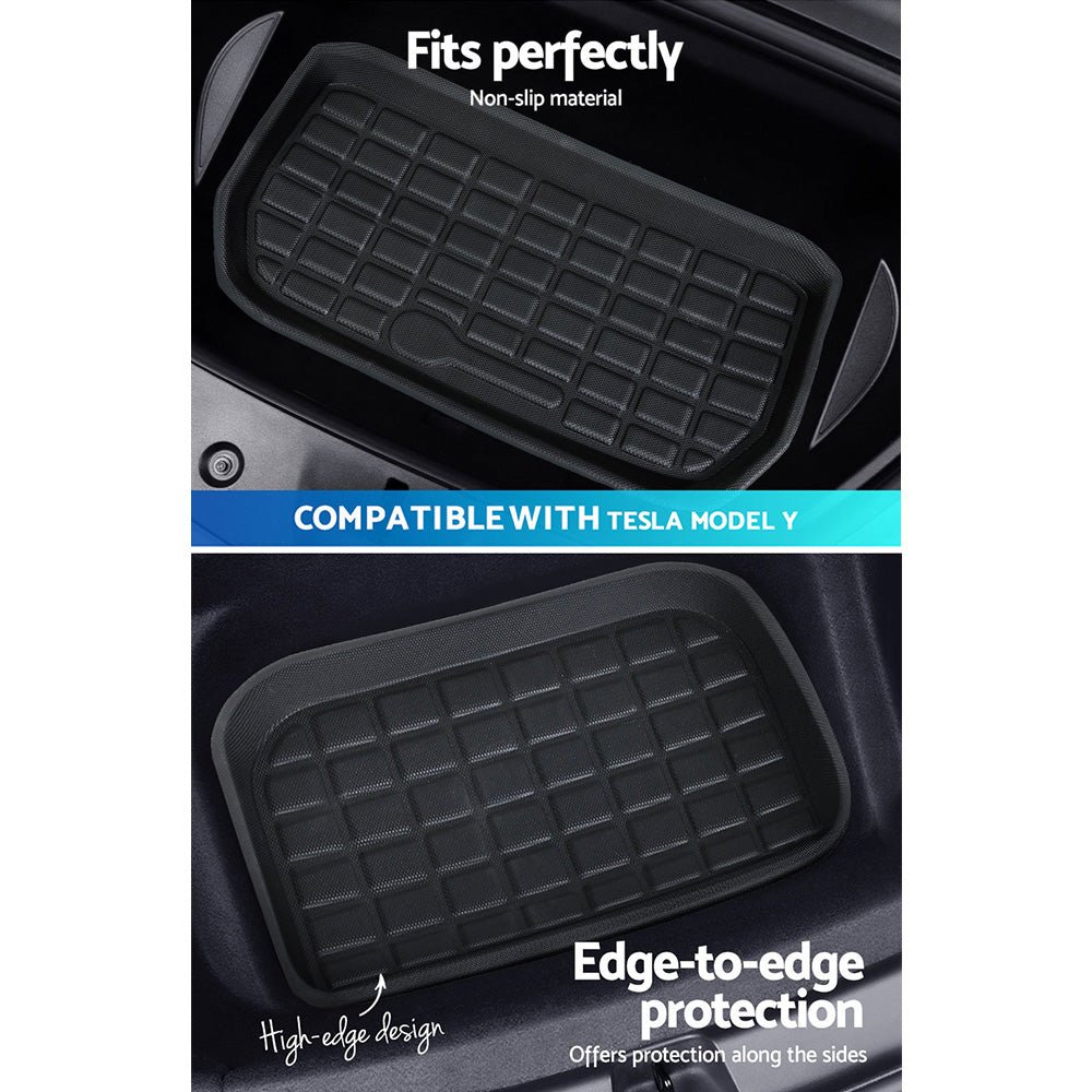 Car Rubber Floor Trunk Toolbox Cargo Mats for Tesla Model Y 2021 - 2023 - Auto Accessories > Auto Accessories Others > Automotive Decor - Rivercity House & Home Co. (ABN 18 642 972 209) - Affordable Modern Furniture Australia