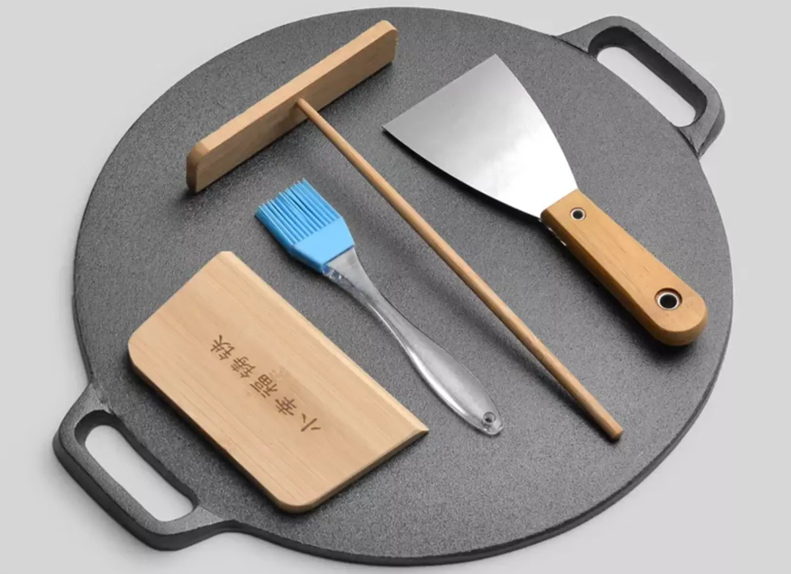 Cast Iron Pan Dosa Tawa - 38CM - Home & Garden > Kitchenware > Skillets & Frying Pans - Rivercity House & Home Co. (ABN 18 642 972 209) - Affordable Modern Furniture Australia