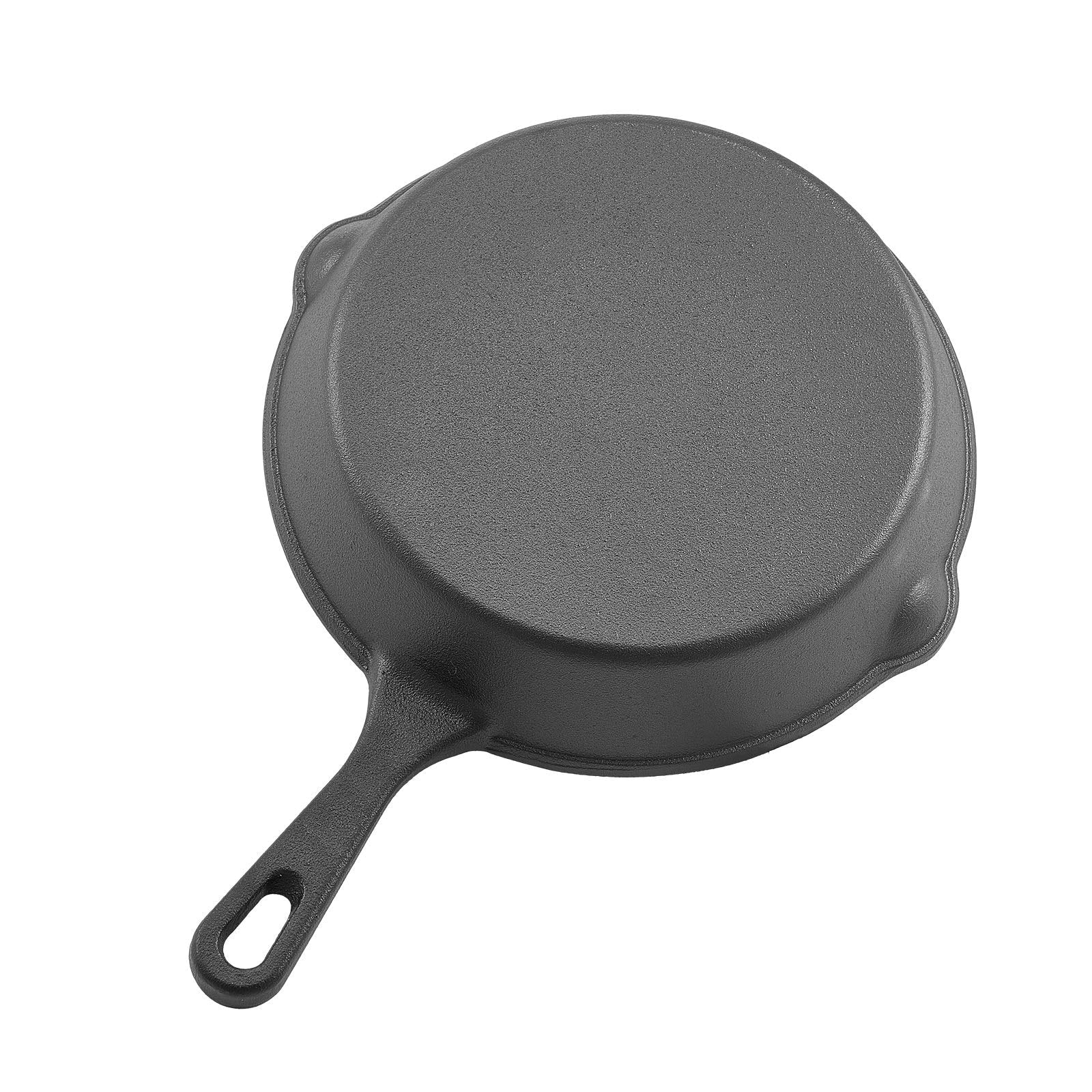 Cast Iron Skillet, 3 Pcs Frying Pan Set (160, 220, 265 mm), Heavy - Duty Skillets with Heat - Resistant Handle, Pre - Seasoned Chef's Pan, Kitchen Cookware, for Oven, Gas, Electrical, Induction, Black - Home & Garden > Kitchenware > Skillets & Frying Pans - Rivercity House & Home Co. (ABN 18 642 972 209) - Affordable Modern Furniture Australia