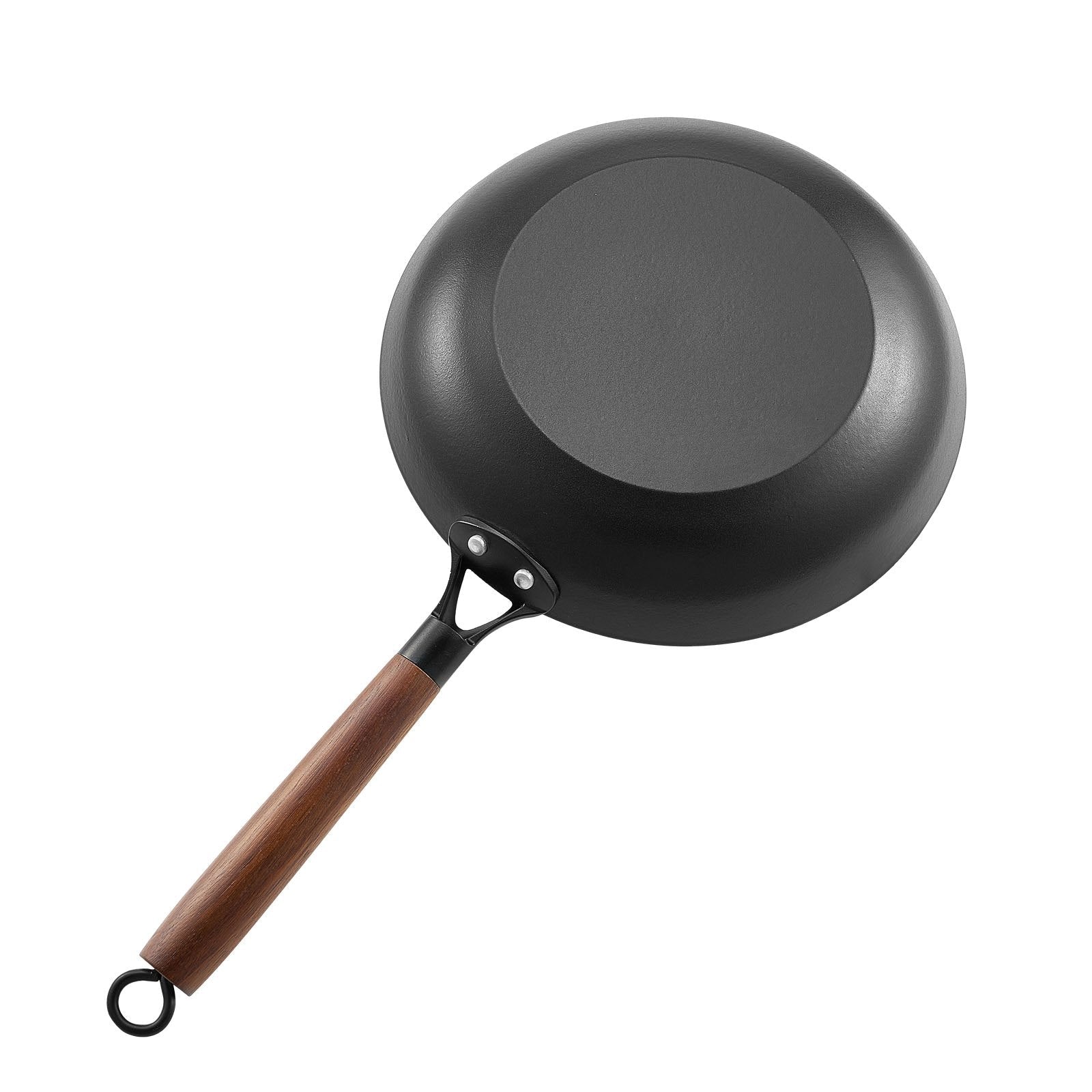 Cast Iron Skillet, 3 - Piece Frying Pan Set (205, 265, 310 mm), Nonstick Skillets with Detachable Wood Handle, Pre - Seasoned Chef's Pan, Kitchen Cookware for Gas, Electrical, and Induction, Black - Home & Garden > Kitchenware > Skillets & Frying Pans - Rivercity House & Home Co. (ABN 18 642 972 209) - Affordable Modern Furniture Australia