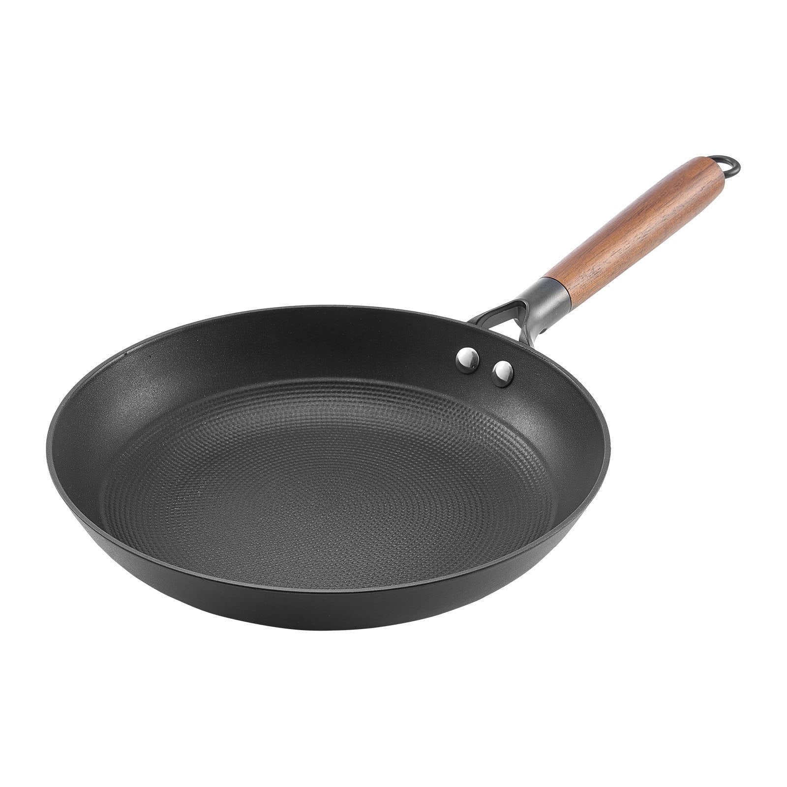 Cast Iron Skillet, 3 - Piece Frying Pan Set (205, 265, 310 mm), Nonstick Skillets with Detachable Wood Handle, Pre - Seasoned Chef's Pan, Kitchen Cookware for Gas, Electrical, and Induction, Black - Home & Garden > Kitchenware > Skillets & Frying Pans - Rivercity House & Home Co. (ABN 18 642 972 209) - Affordable Modern Furniture Australia