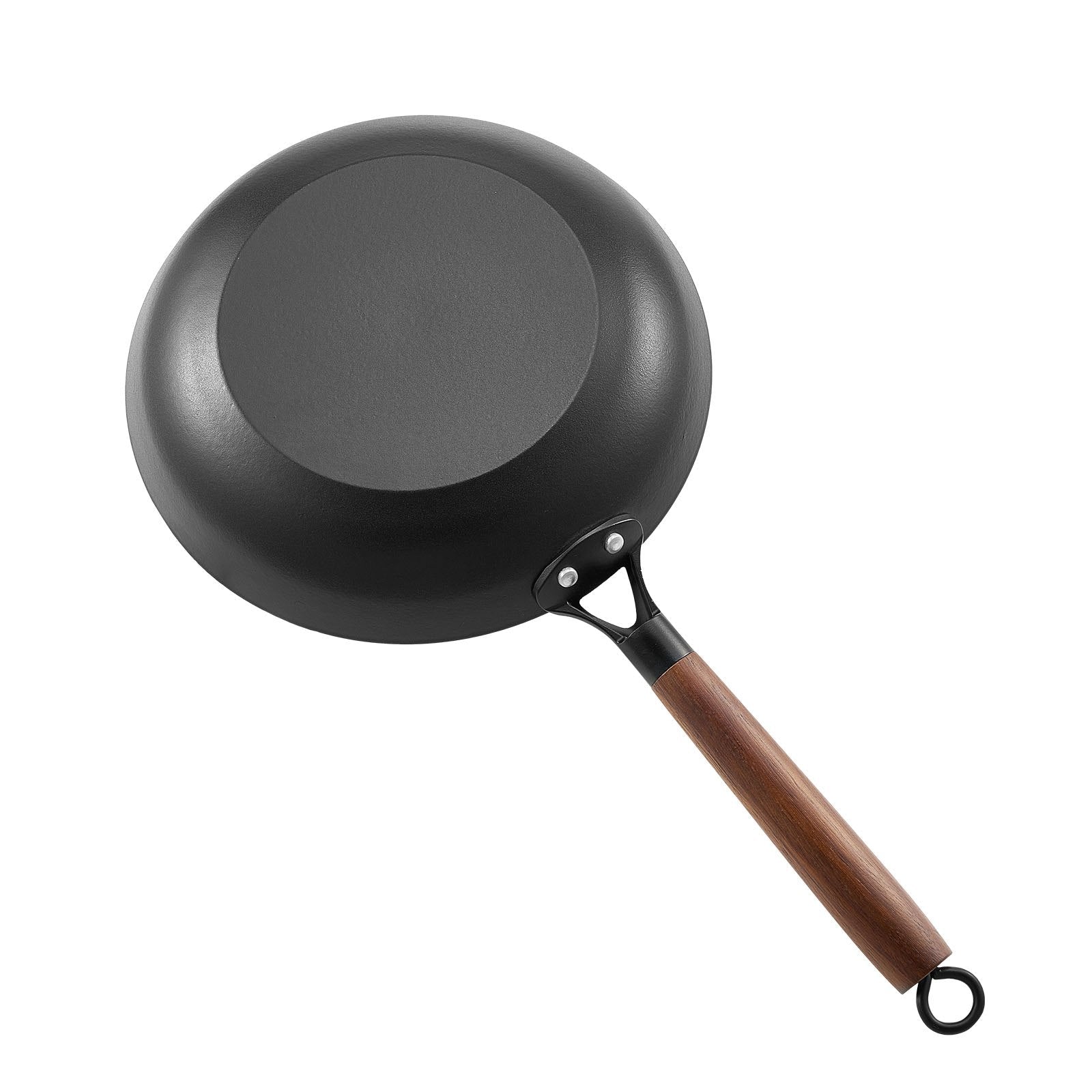 Cast Iron Skillet, 3 - Piece Frying Pan Set (205, 265, 310 mm), Nonstick Skillets with Detachable Wood Handle, Pre - Seasoned Chef's Pan, Kitchen Cookware for Gas, Electrical, and Induction, Black - Home & Garden > Kitchenware > Skillets & Frying Pans - Rivercity House & Home Co. (ABN 18 642 972 209) - Affordable Modern Furniture Australia