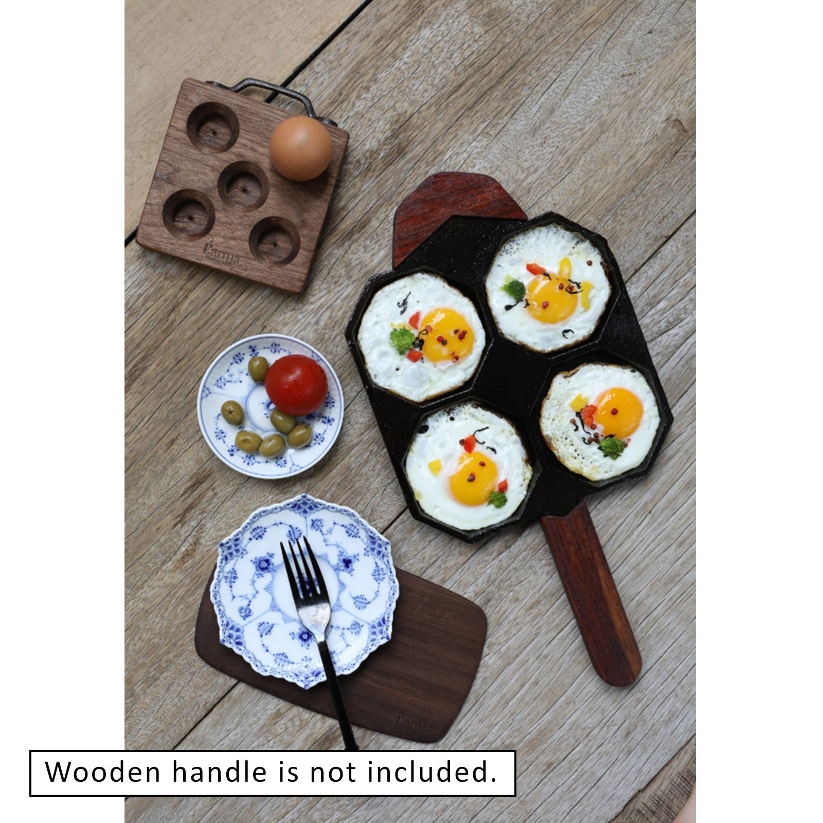 Cast - Iron Traditional Egg Pan Pre - seasoned Non - Stick 23cm - Home & Garden > Kitchenware > Skillets & Frying Pans - Rivercity House & Home Co. (ABN 18 642 972 209) - Affordable Modern Furniture Australia