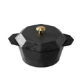 Mommy's Pot Cast-Iron Traditional Pre-Seasoned Non-Stick Pot 21cm - Black