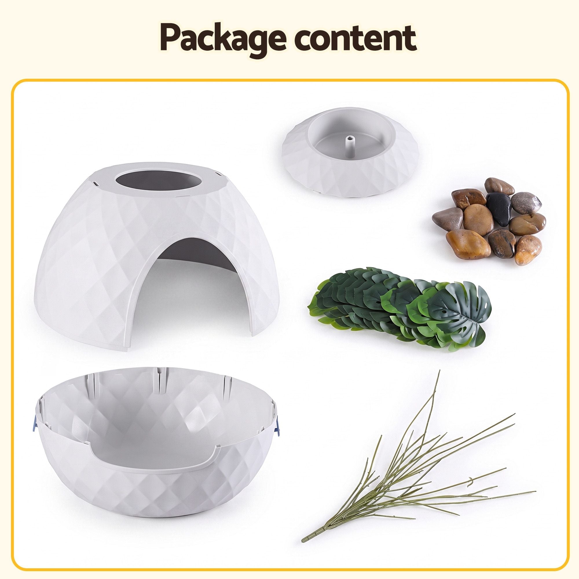 Cat Litter Box Hidden Litter Tray Enclosure Planter Furniture House White - Pet Care > Cat Supplies > Cat Furniture - Rivercity House & Home Co. (ABN 18 642 972 209) - Affordable Modern Furniture Australia
