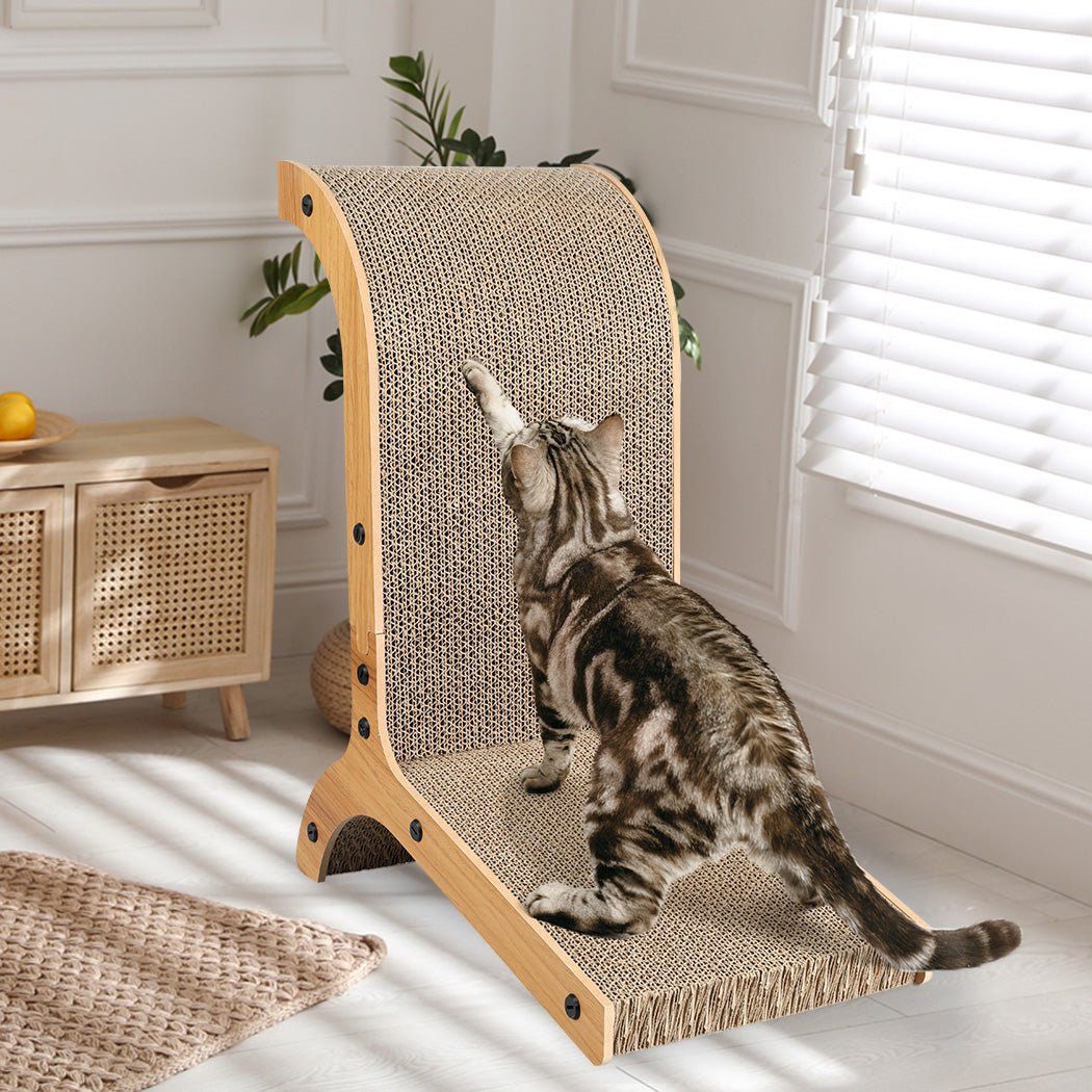 Cat Scratch Pad Cardboard Kitten Scratcher - Brown - Rivercity House & Home Co. (ABN 18 642 972 209) - Affordable Modern Furniture Australia