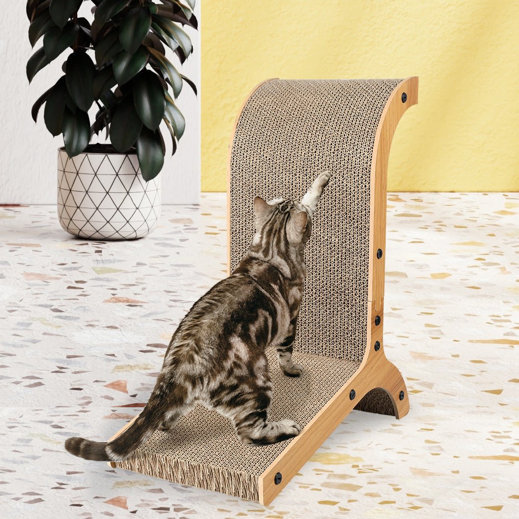Cat Scratch Pad Cardboard Kitten Scratcher - Brown - Rivercity House & Home Co. (ABN 18 642 972 209) - Affordable Modern Furniture Australia