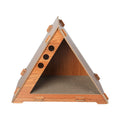 Cat Scratcher Board with Bed - Brown