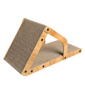 Cat Scratching Board with MDF Frame and Corrugated Cardboard - Brown