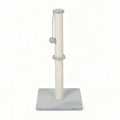 Cat Scratching Post with Plush Toy - Light Grey