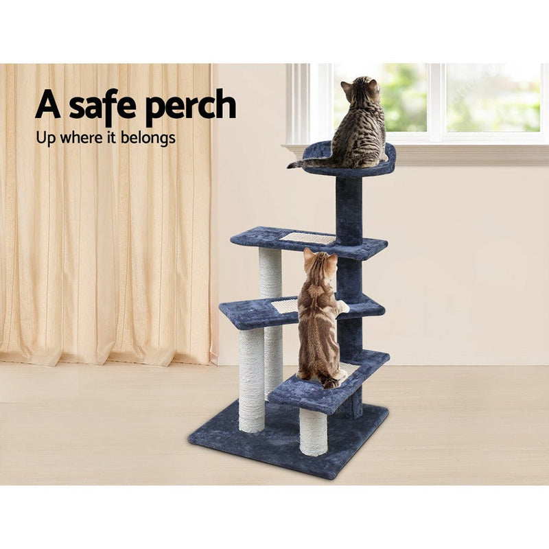 Cat Tree 100cm Trees Scratching Post Scratcher Tower Condo House Furniture Wood Steps - Pet Care > Cat Supplies - Rivercity House & Home Co. (ABN 18 642 972 209) - Affordable Modern Furniture Australia