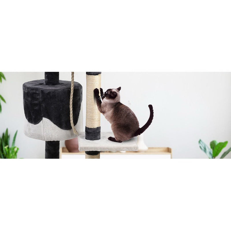 Cat Tree 112cm Trees Scratching Post Scratcher Tower Condo House Furniture Wood - Pet Care > Cat Supplies - Rivercity House & Home Co. (ABN 18 642 972 209) - Affordable Modern Furniture Australia