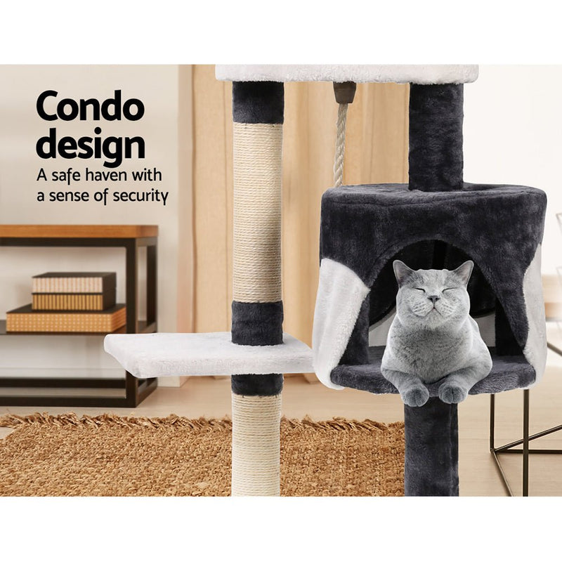 Cat Tree 112cm Trees Scratching Post Scratcher Tower Condo House Furniture Wood - Pet Care > Cat Supplies - Rivercity House & Home Co. (ABN 18 642 972 209) - Affordable Modern Furniture Australia