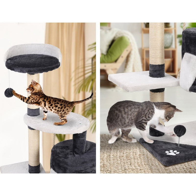 Cat Tree 112cm Trees Scratching Post Scratcher Tower Condo House Furniture Wood - Pet Care > Cat Supplies - Rivercity House & Home Co. (ABN 18 642 972 209) - Affordable Modern Furniture Australia