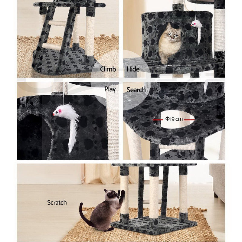 Cat Tree 120cm Trees Scratching Post Scratcher Tower Condo House Furniture Wood 120cm - Pet Care > Cat Supplies - Rivercity House & Home Co. (ABN 18 642 972 209) - Affordable Modern Furniture Australia