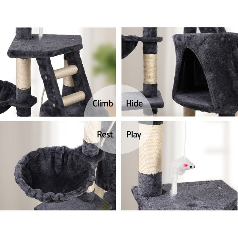 Cat Tree 120cm Trees Scratching Post Scratcher Tower Condo House Furniture Wood Multi Level - Pet Care > Cat Supplies - Rivercity House & Home Co. (ABN 18 642 972 209) - Affordable Modern Furniture Australia