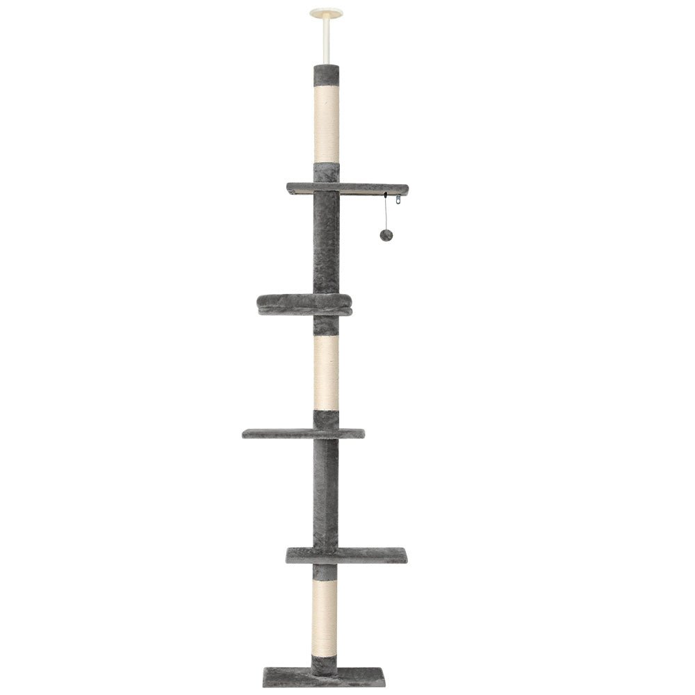 Cat Tree 290cm Tower Scratching Post Scratcher Floor to Ceiling Cats Bed - Pet Care > Cat Supplies > Cat Scratching Posts - Rivercity House & Home Co. (ABN 18 642 972 209) - Affordable Modern Furniture Australia