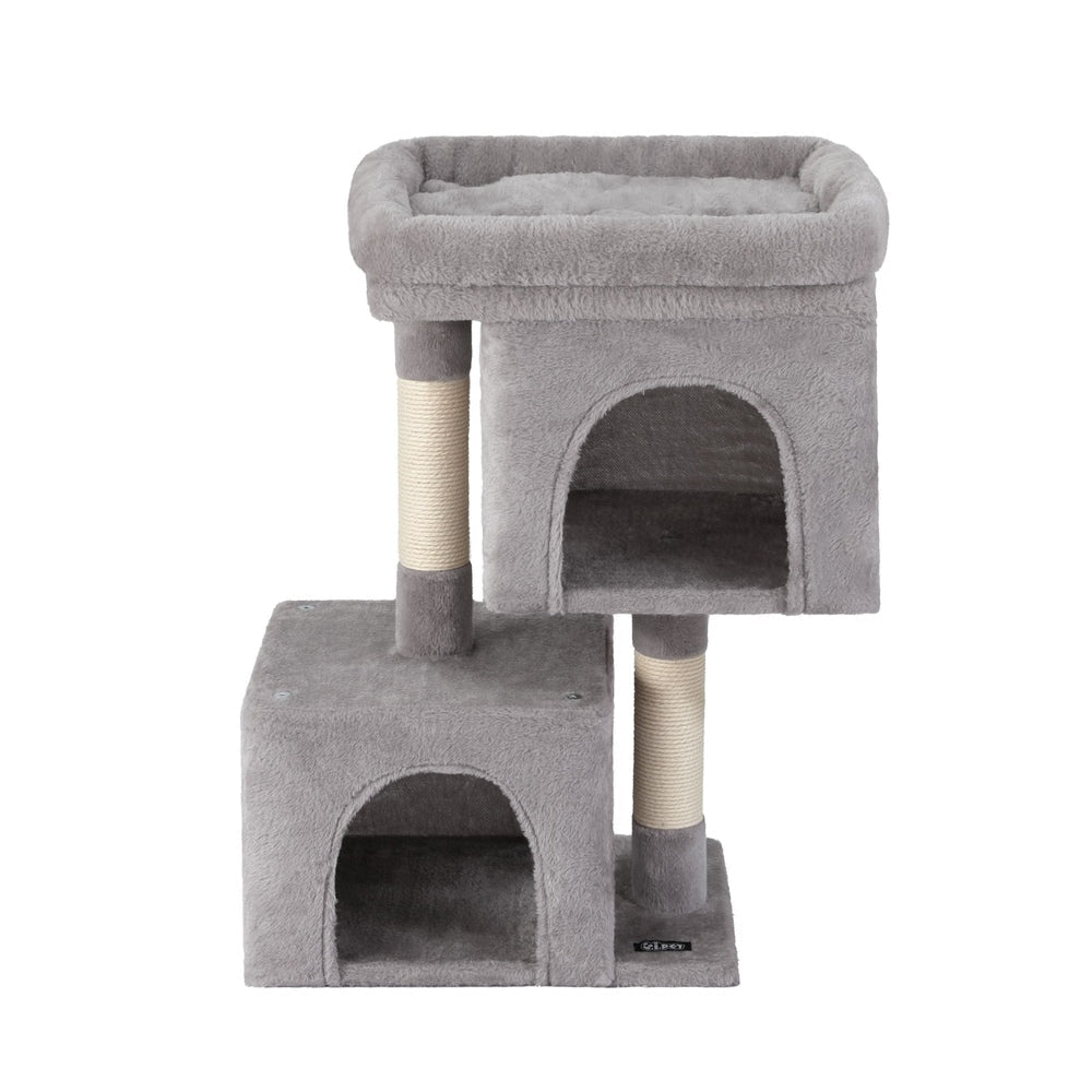 Cat Tree 67cm Tower Scratching Post Trees Scratcher Condo House Light Grey - Pet Care > Cat Supplies > Cat Scratchers - Rivercity House & Home Co. (ABN 18 642 972 209) - Affordable Modern Furniture Australia